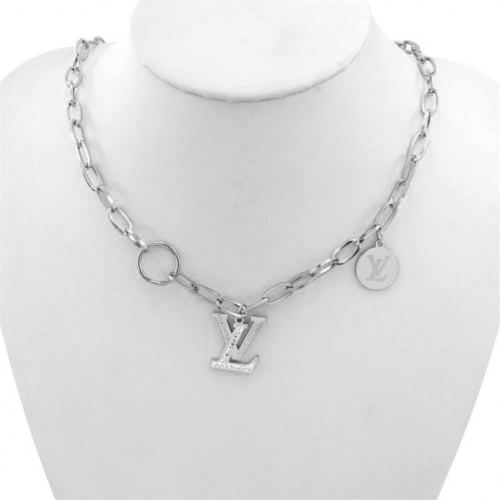 Stainless Steel Brand Necklace-HY210711-P19-6