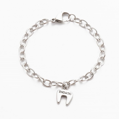 Stainless Steel UNO de 50 Bracelet -HF210718-UNSL1078-8