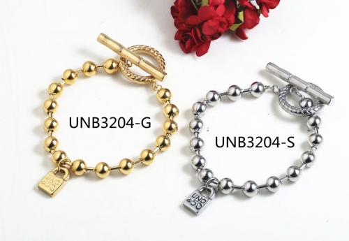 Stainless Steel uno de 50 Bracelet -SN210723-UNB3204-G-P21A