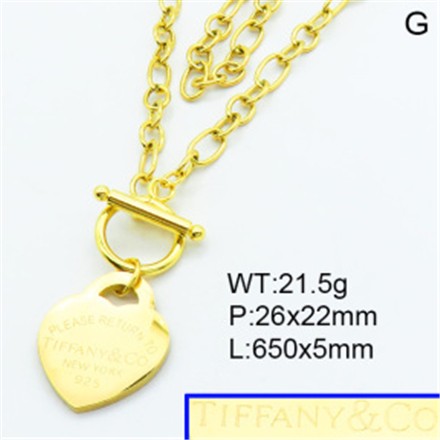 Stainless Steel Brand Necklace-YIN210730-BT050