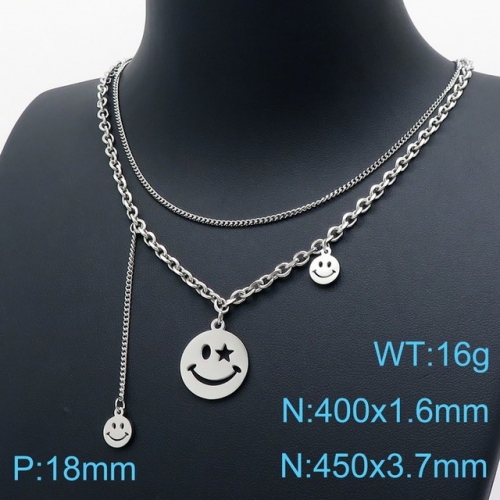 Stainless Steel Necklace-kk210804-KN198076-KLX--13