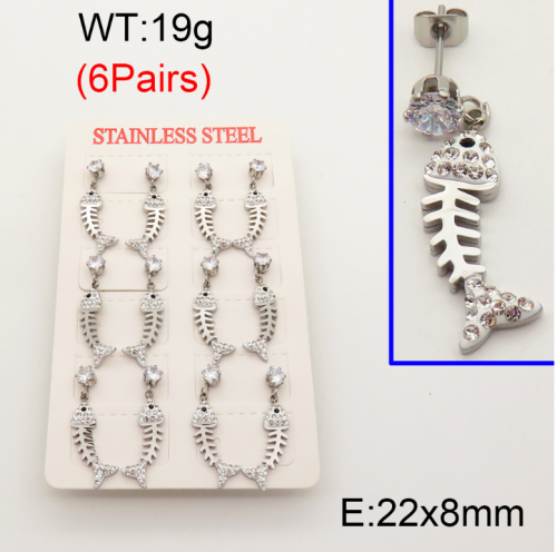 Stainless Steel Earrings-YIN210818-ST039