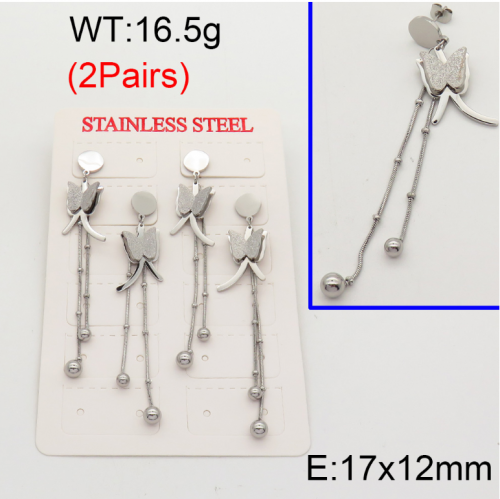 Stainless Steel Earrings-YIN210818-ST056