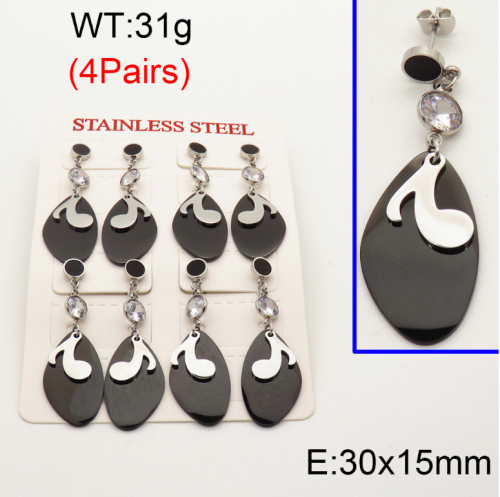 Stainless Steel Earrings-YIN210818-ST036