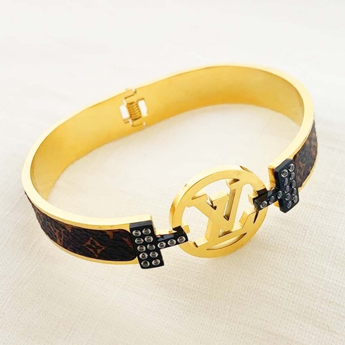 Stainless Steel Brand Bangle-RRs0364-25