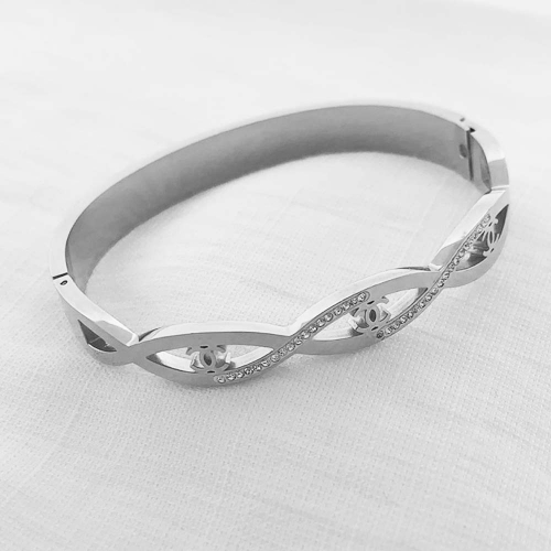 Stainless Steel Brand Bangle-RRs0349-24