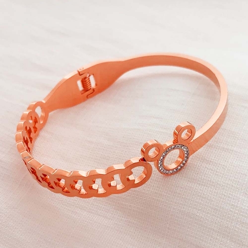 Stainless Steel Brand Bangle-RRs0348-26