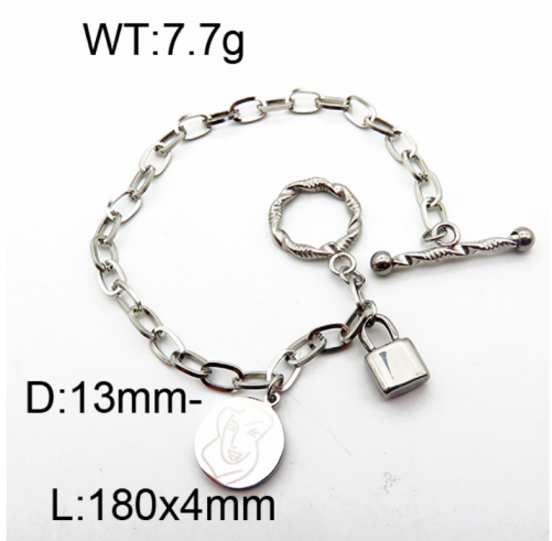 Stainless Steel Bracelet-YIN210826-BSG045