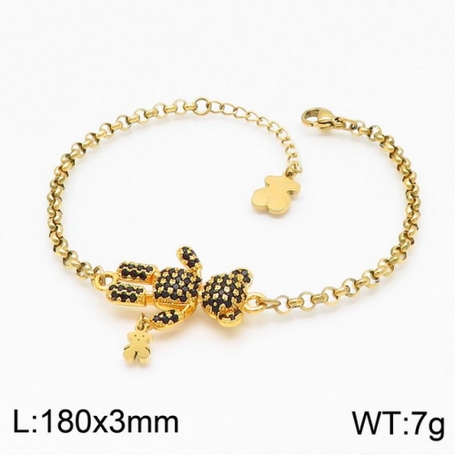 Stainless Steel Tou*s Bracelet-DY210826-SL-114G-300-21