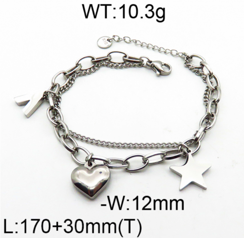 Stainless Steel Bracelet-YIN210826-BSG044