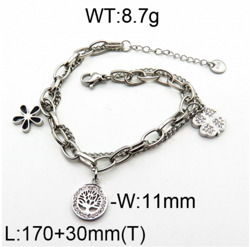 Stainless Steel Bracelet-YIN210826-BSG022