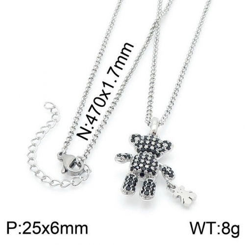 Stainless Steel Tou*s Necklace-DY210826-XL-104S-257-18