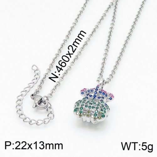 Stainless Steel Tou*s Necklace-DY210826-XL-106S-257-18