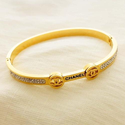 Stainless Steel Brand Bangle-RRs0374-24