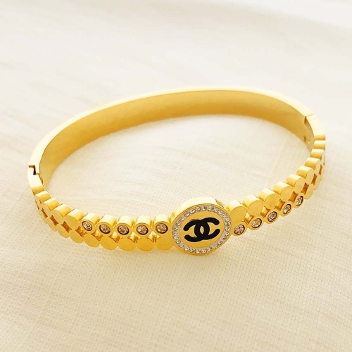 Stainless Steel Brand Bangle-RRs0344-25