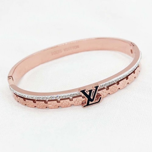 Stainless Steel Brand Bangle-RR210827-Rrs03843-25