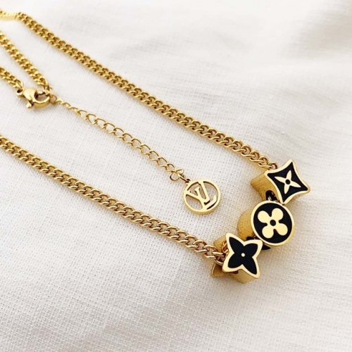 Stainless Steel Brand Necklace-RR210827-Rrx0295-20