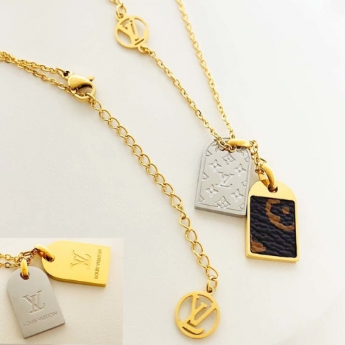 Stainless Steel Brand Necklace-RR210827-Rrx0293-18