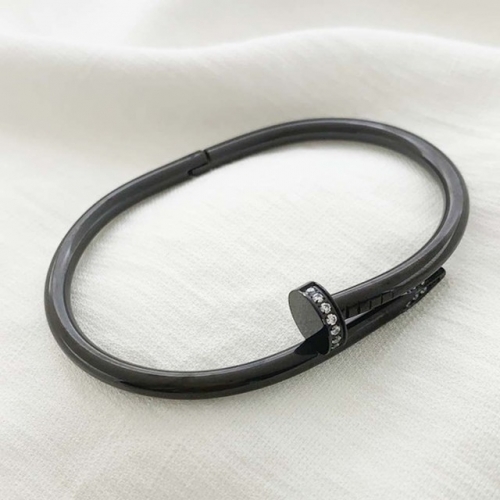 Stainless Steel Brand Bangle-RR210827-Rrs0287-23