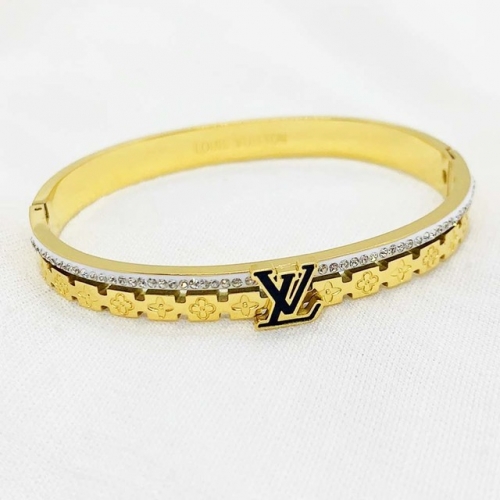 Stainless Steel Brand Bangle-RR210827-Rrs03842-24