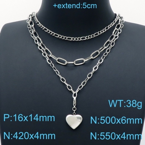 Stainless Steel Necklace-KK211014-KN200457-Z--16