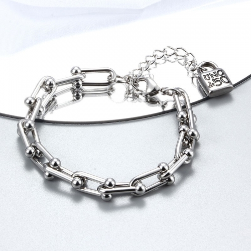 Stainless Steel UNO DE 50 Bracelet-CH211019-P22DEE