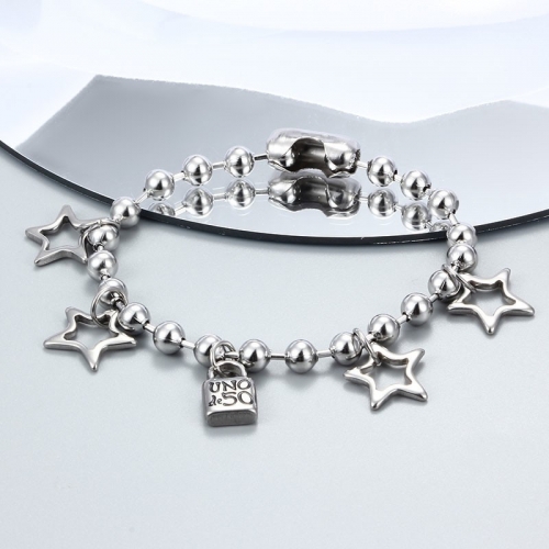 Stainless Steel uno de 50 Bracelet-CH211112-P18RF33