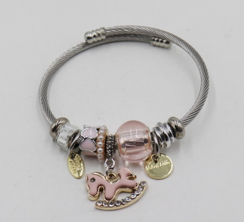 Stainless Steel Bangle with alloy copper charms-DH211112-IMG_6953-9