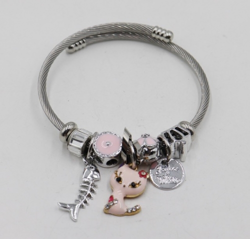 Stainless Steel Bangle with alloy copper charms-DH211112-IMG_6951-9