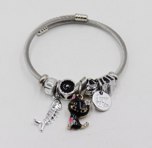 Stainless Steel Bangle with alloy copper charms-DH211112-IMG_6943-9