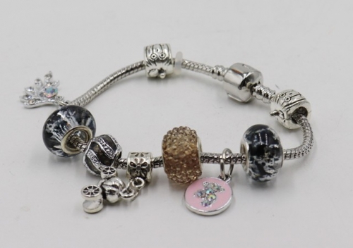 Stainless Steel Bracelet with alloy copper charms-DN21114-IMG_7139-9