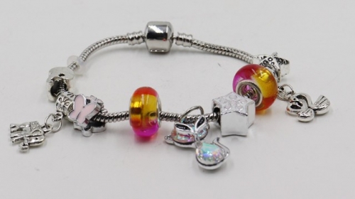 Stainless Steel Bracelet with alloy copper charms-DN21114-IMG_7137-9