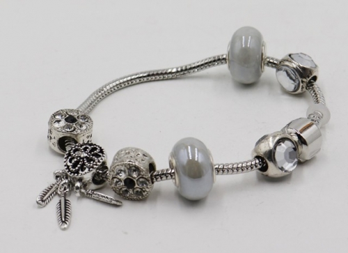 Stainless Steel Bracelet with alloy copper charms-DN21114-IMG_7107-9