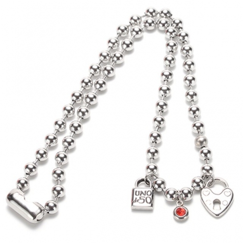 Stainless Steel Uno de 50 Necklace-HF211116-UNTZ1025-12