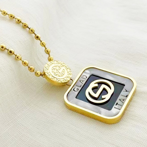 Stainless Steel Brand Necklace-RR211125-Rrx0388-22