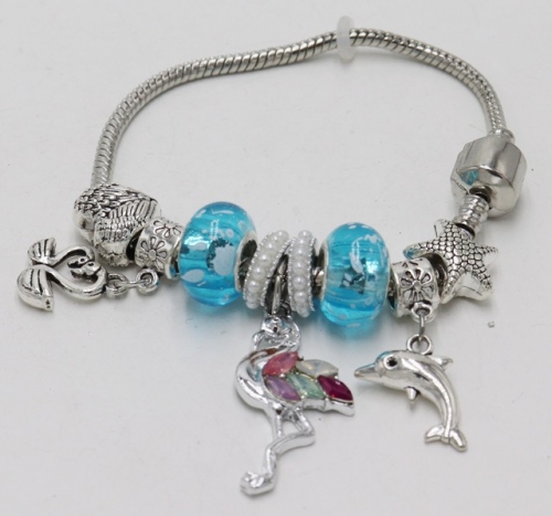 Stainless Steel Bracelet with alloy copper charms-DN211130-IMG_7751-9