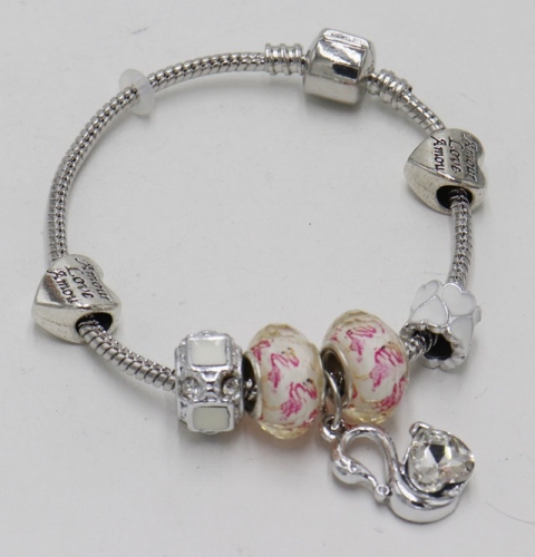 Stainless Steel Bracelet with alloy copper charms-DN211130-IMG_7737-9