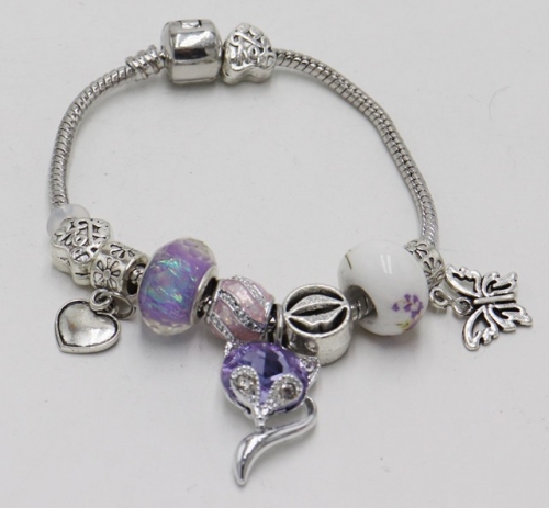 Stainless Steel Bracelet with alloy copper charms-DN211130-IMG_7722-9