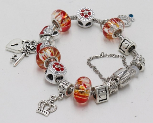 Stainless Steel Bracelet with alloy copper charms-DN211130-IMG_7796-13