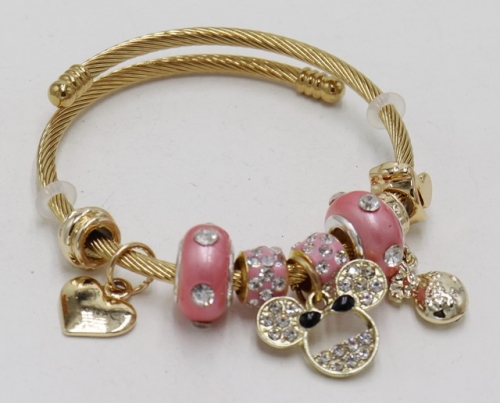 Stainless Steel Bracelet with alloy copper charms-DN211130-IMG_7834-11