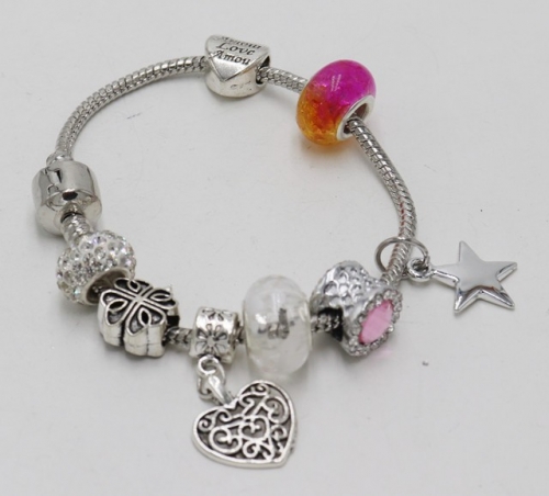 Stainless Steel Bracelet with alloy copper charms-DN211130-IMG_7749-9