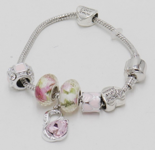 Stainless Steel Bracelet with alloy copper charms-DN211130-IMG_7754-9