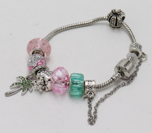 Stainless Steel Bracelet with alloy copper charms-DN211130-IMG_7764-9