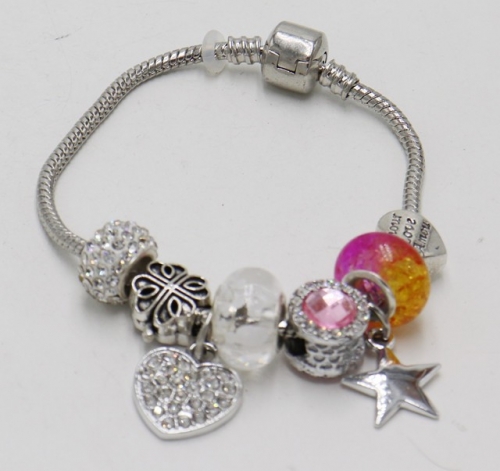 Stainless Steel Bracelet with alloy copper charms-DN211130-IMG_7736-9