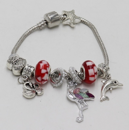 Stainless Steel Bracelet with alloy copper charms-DN211130-IMG_7732-9