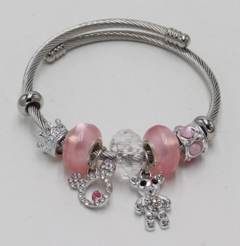 Stainless Steel Bracelet with alloy copper charms-DN211130-IMG_7703-9