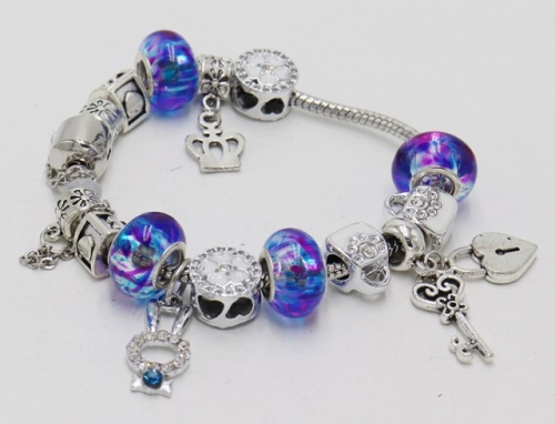 Stainless Steel Bracelet with alloy copper charms-DN211130-IMG_7797-13