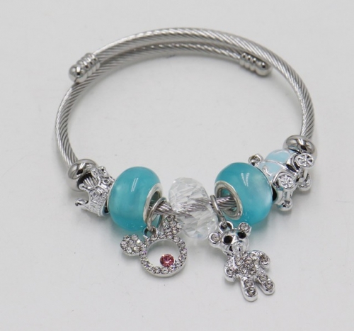 Stainless Steel Bracelet with alloy copper charms-DN211130-IMG_7683-9