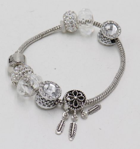 Stainless Steel Bracelet with alloy copper charms-DN211130-IMG_7782-11