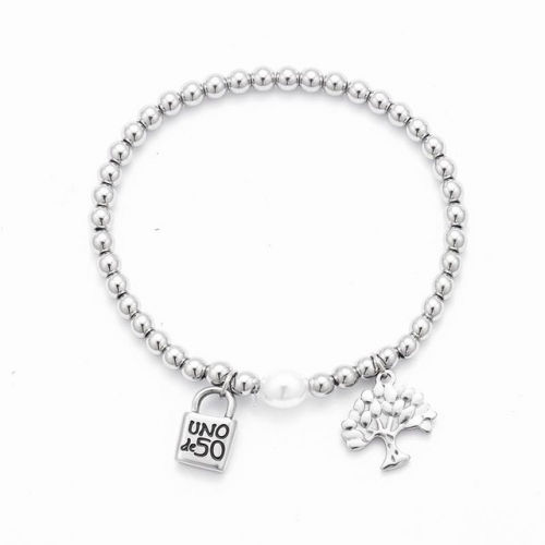 Stainless Steel Uno de 50 Bracelet-HF211214-UNSL1112-14